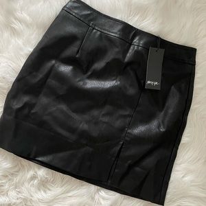 Nasty gal leather skirt